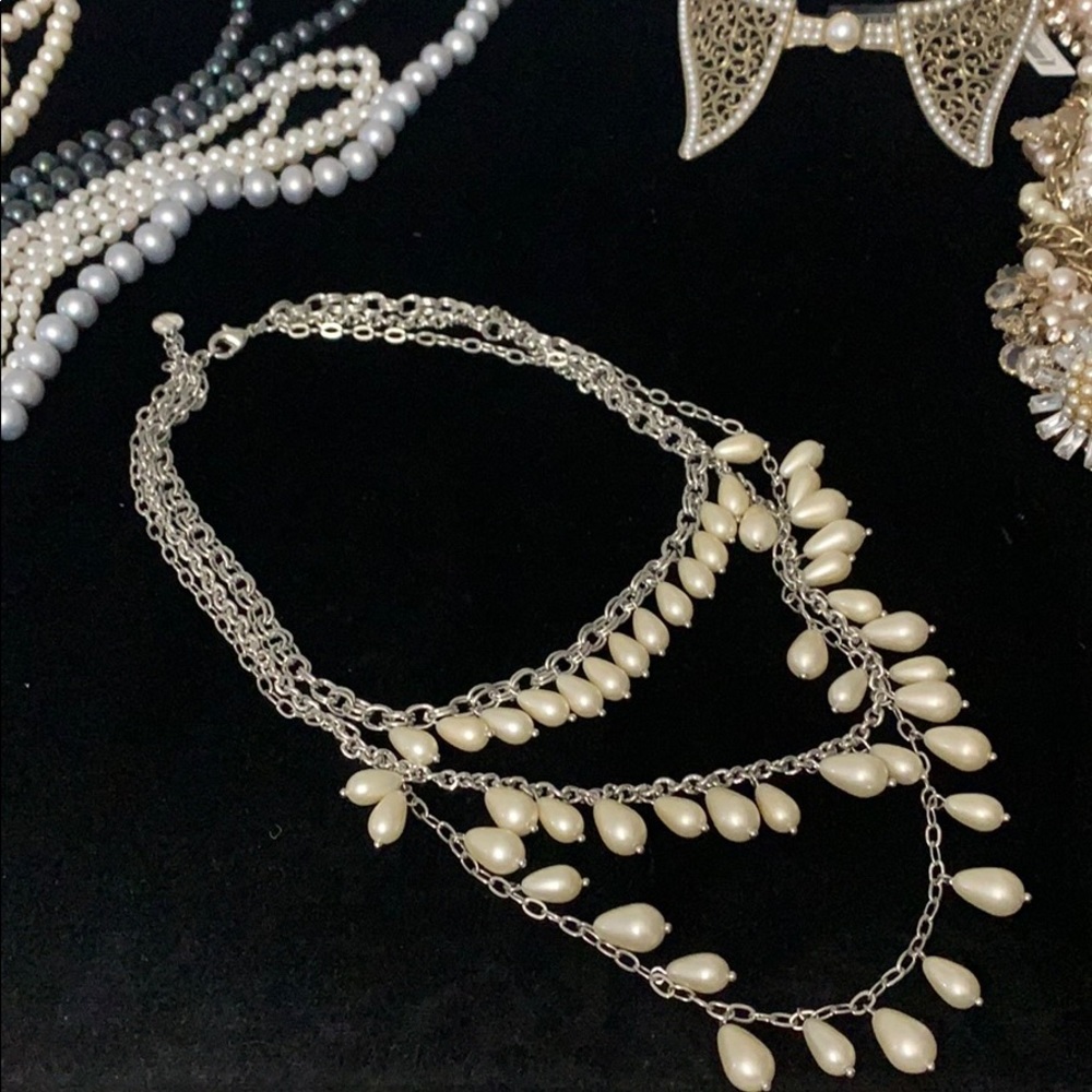 Multi-tier Tear Drop Necklace